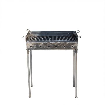 Gratar metalic pe carbuni cu 2 nivele 60x37cm / EXT 5720