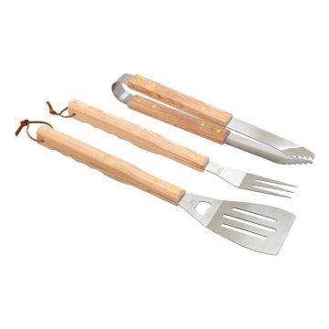 Set 3 ustensile pentru grătar Cattara Wood
