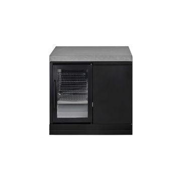 Modul bucatarie de exterior cu blat de lucru cabinet, spatiu depozitare si frigider Grandhall K01000290S