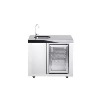 Modul bucatarie de exterior cu chiuveta si frigider ALL'GRILL 850M01