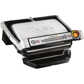 Tefal Gratar electric Tefal OptiGrill+ GC712D34, 6 programe automate, argintiu