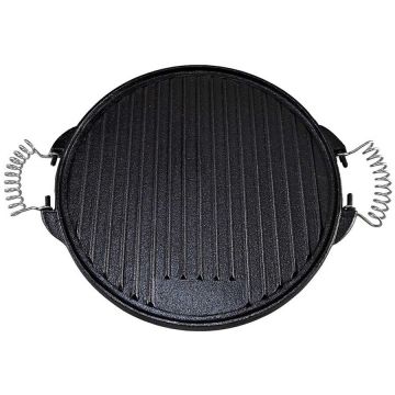 ACTIVA Plita rotunda din fonta doua fete neteda si grill cu manere detasabile Activa 15220