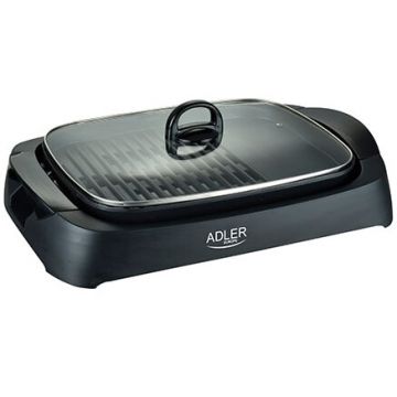 ADLER Gratar electric Adler AD 6610, Capac de sticla, Putere 3000 W