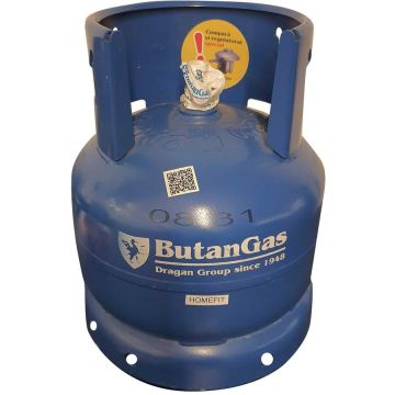 ButanGas Butelie ButanGas Camping 8,1 Kg 37,5x30cm fara incarcatura propan include regulator si furtun 80cm
