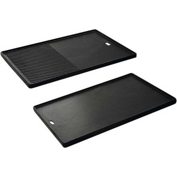 Enders Plita din fonta cu 2 fete neteda si grill 43 x 32 cm pentru gratar Monroe Pro 4 Enders 7893