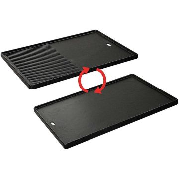 Enders Plita din fonta cu 2 fete neteda si grill 44,5 x 29,5 cm pentru gratar Kansas Pro 4 Turbo Enders 7789