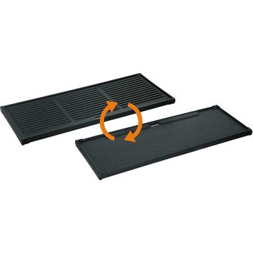 Enders Plita din fonta cu 2 fete neteda si grill 44 x 19,5 cm pentru gratar Kansas Pro 3 Turbo Enders 7880