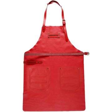 Feuermeister Sort din piele pentru gratar Premium Feuermeister rosu L 95 x 70 cm 8701040202