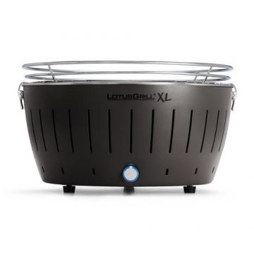 Gratar carbuni LOTUS GRILL XL G435 Gri Antracit, Portabil, Suprafata gatit 40,5 cm (Negru)