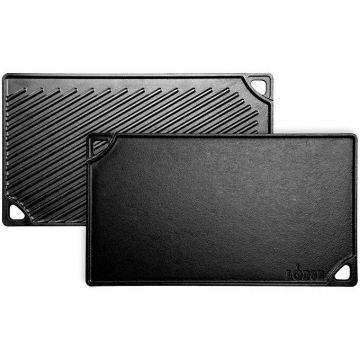 Lodge Plita din fonta cu 2 fete neteda si grill Lodge 42,5 x 24 cm L-DP3