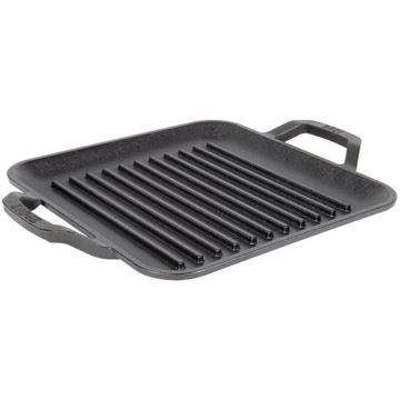 Lodge Tava grill patrata cu doua manere Chef Collection Lodge 28 cm L-C11SGP