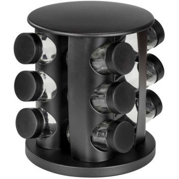 Wenko Carusel pentru condimente 12 recipiente Bruna Wenko Black Outdoor Kitchen 55102100
