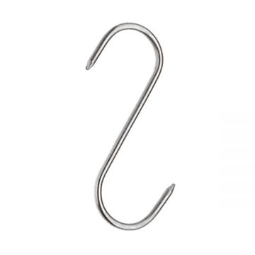 Carlig afumatoare carne, macelarie IdeallStore®, 17 cm, inox