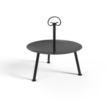 Disc din otel, tip gratar, picioare si maner detasabile, diametru 46 cm