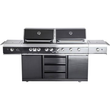 ALL'GRILL Bucatarie de exterior din inox, gratar pe gaz cu Air System ALL'GRILL Top-Line Extrem Light 100960