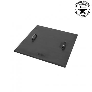 Capac patrat pentru vatra de foc - 72,5x72,5 cm - 2 manere