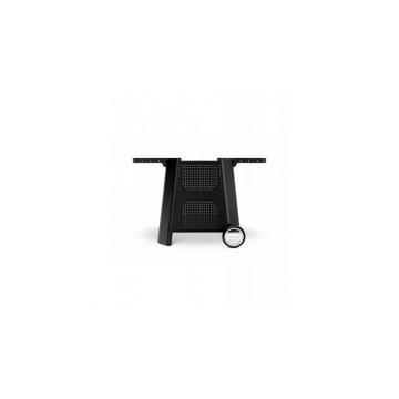 Carucior portabil pentru gratar, compatibil cu E-500, G-500 si Plancha 500, otel zincat negru, 127x64,5x74,5 cm Cozze 90532