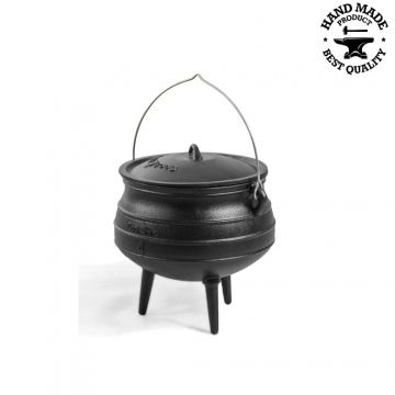 Ceaun de fonta cu capac - 6l