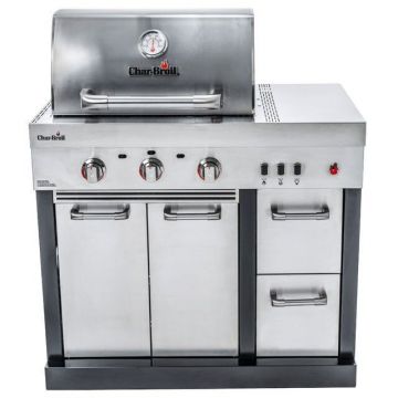 Char-Broil Bucatarie exterioara modulara Char-Broil Ultimate 3200 140906 TRU-Infrared gratar pe gaz 3 arzatoare inox non-magnetic