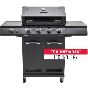 Char-Broil Gratar pe gaz Char-Broil Advantage Core B4 cu 4 arzatoare si arzator lateral, grile din fonta, TRU-Infrared 140971, Negru