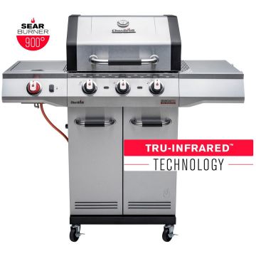 Char-Broil Gratar pe gaz din inox Char-Broil Advantage PRO S3 cu 3 arzatoare si sear burner, grile din fonta, TRU-Infrared 140976