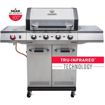 Char-Broil Gratar pe gaz din inox Char-Broil Advantage PRO S4 cu 4 arzatoare si sear burner, grile din fonta, TRU-Infrared 140977
