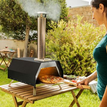 Cuptor de pizza pe peleti cu accesorii Pizzahven InnovaGoods