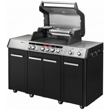 Enders Bucatarie pe gaz, 3 arzatoare inox, arzator infrarosu ajustabil, grile fonta, Enders Uniq Pro 3 IK Kitchen Turbo 860833