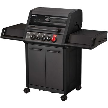 Enders Gratar pe gaz, 3 arzatoare inox, arzator infrarosu, grile fonta, Enders Monroe Pro 3 SIK Turbo, 838133 grafit mat