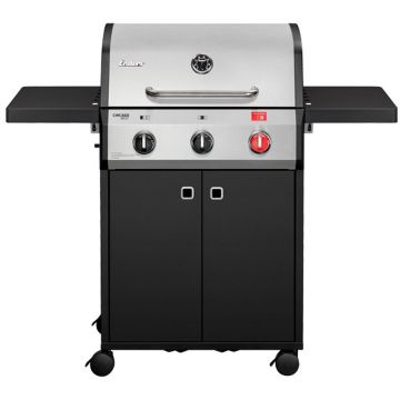 Enders Gratar pe gaz, 3 arzatoare inox, arzator Turbo Zone, grile fonta, Enders Chicago Next 3 R Turbo 893433