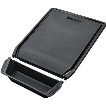 Enders Tocator din plastic cu suport magnetic si tava colectoare detasabila pentru gratar, Enders 7824, Negru