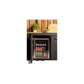 Frigider 60 litri cu cadru din inox si sticla Cozze 90540