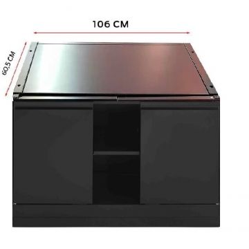 Grandhall Grandpro Modul bucatarie de exterior dulap pentru gratar Grandhall Premium Plus K01000346A, Negru