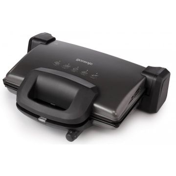 Gratar electric KR1800SDP Putere 1800W 4 Nivele Coacere 4 Nivele Temperatura Placi Antiaderente Negru