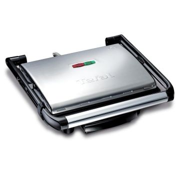Gratar electric multifunctional Tefal Inicio Grill GC241D38, 2000W, Panini, inox Gratar electric multifunctional Tefal Inicio Grill GC241D38, 2000W, Panini, inox