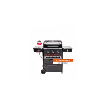 Gratar pe gaz si carbuni hibrid Char-Broil Gas2Coal 2.0 330 Special Edition, plita si sear burner 140994