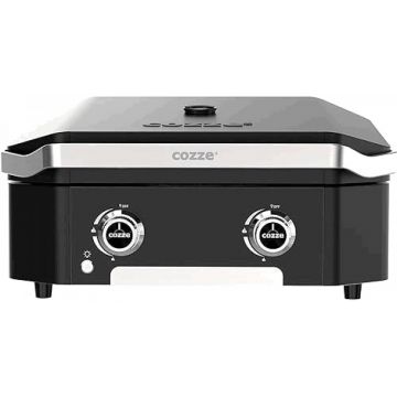 Gratar pe gaz tip plancha cu 2 arzatoare si capac Cozze 600 5 kW 90514