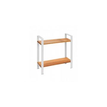 Raft de bucatarie cu 2 niveluri din lemn de acacia 32x11x33 cm Wenko Luisa 53024100