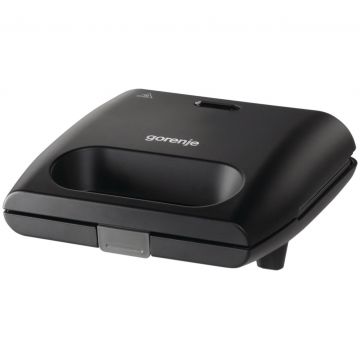 Sandwich maker, Gorenje SM701GCB, 700 W, negru, placi tip grill antiaderente