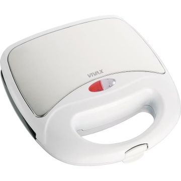 Sandwich toaster Vivax, TS-7501WHS, 750W, Argintiu/Alb