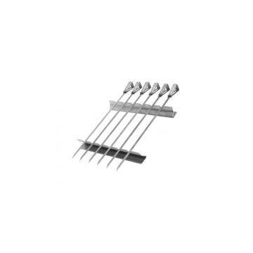 Set 6 tepuse metalice pentru gatit kebab si frigarui la gratar Enders 8802