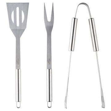 Set accesorii gratar Adler AD 6730, Otel inox 420, Husa inclusa (Inox)