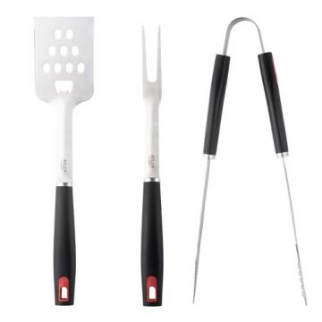 Set ustensile de gratar Adler AD 6727, Husa (Negru/Inox)