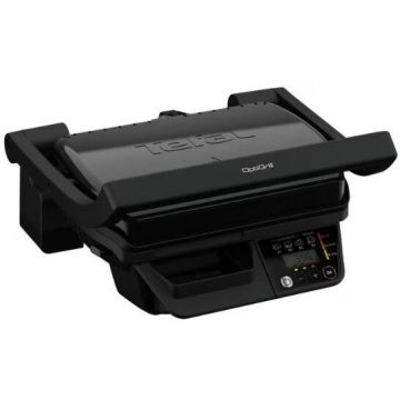 Tefal Gratar electric Tefal OptiGrill GC7P0810, 2000 W, 3 programe automate, placi tip grill antiaderente 30 x 20 cm