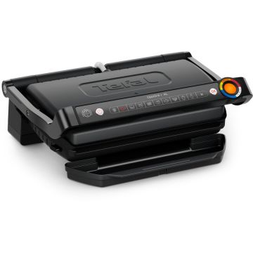Tefal Gratar electric Tefal OptiGrill+ XL GC727810, 2000W, 9 programe de gatire automate, indicator gatire, placi detasabile cu invelis antiaderent, Negru