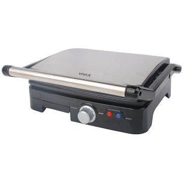 VIVAX Gratar electric Vivax SM-1800, 1800 W, Incalzire rapida M-Shape, Termostat detasabil, Deschidere 90 si 180 grade, Suprafata anti-aderenta