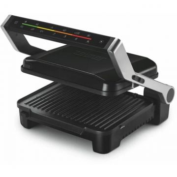 ZELMER Grill electric Zelmer ZPR2600, 2000W, 6 niveluri, control electronic, programe automate, carcasa inox, dezghetare, tava pentru grasimi, negru