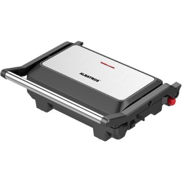 Albatros Gratar electric Albatros GT1000X, Tip grill, Putere 750 W, Placi antiaderente, Negru