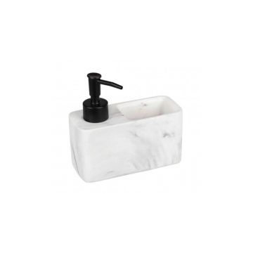 Dispenser pentru sapun lichid cu suport burete integrat Wenko Resa Marble 54668100