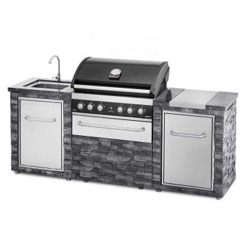 Grandhall Bucatarie de exterior Grandhall Stone Island K04000235B si Gratar pe gaz K05000307A